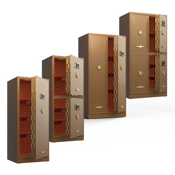 Side view of YB/A8 safes with single and double compartment design