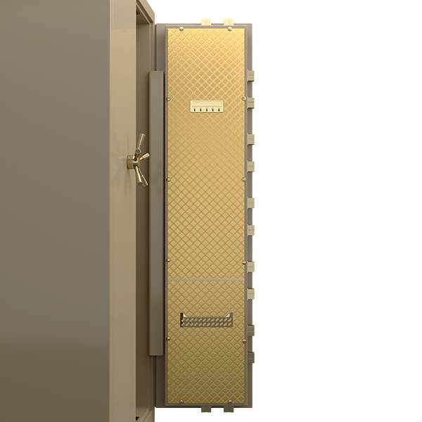 Los detalles de YB/DK seguro general de tipo estándar de lujo de cuero dorado.