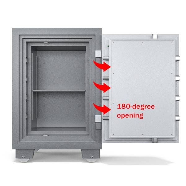 FH series fire safe adopts out hinge design.