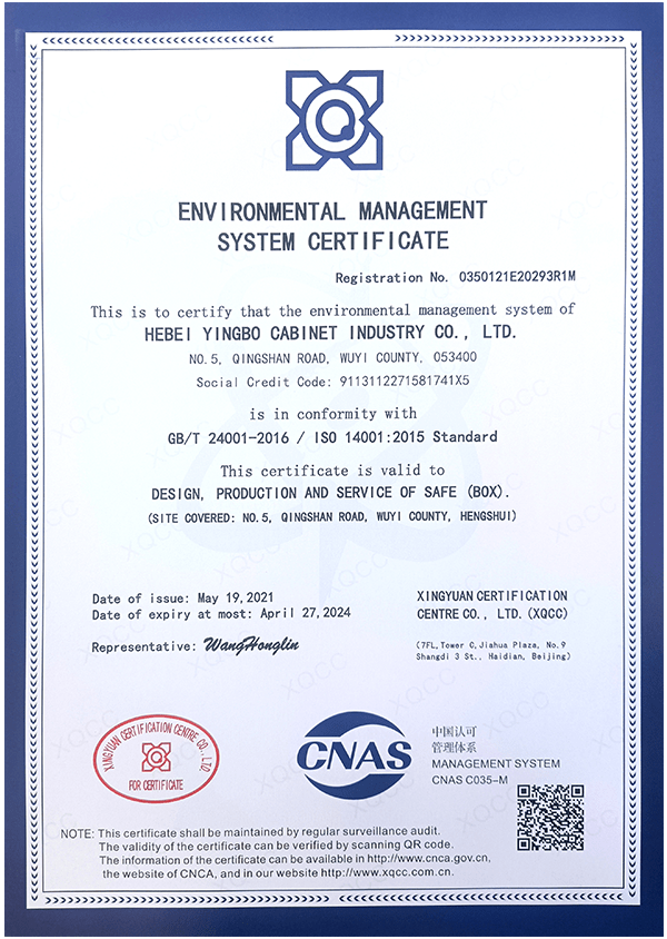 Giấy chứng nhận ISO 14001