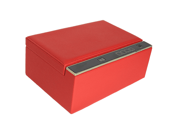 Une boîte à bijoux intelligente de couleur rouge YB/Z.